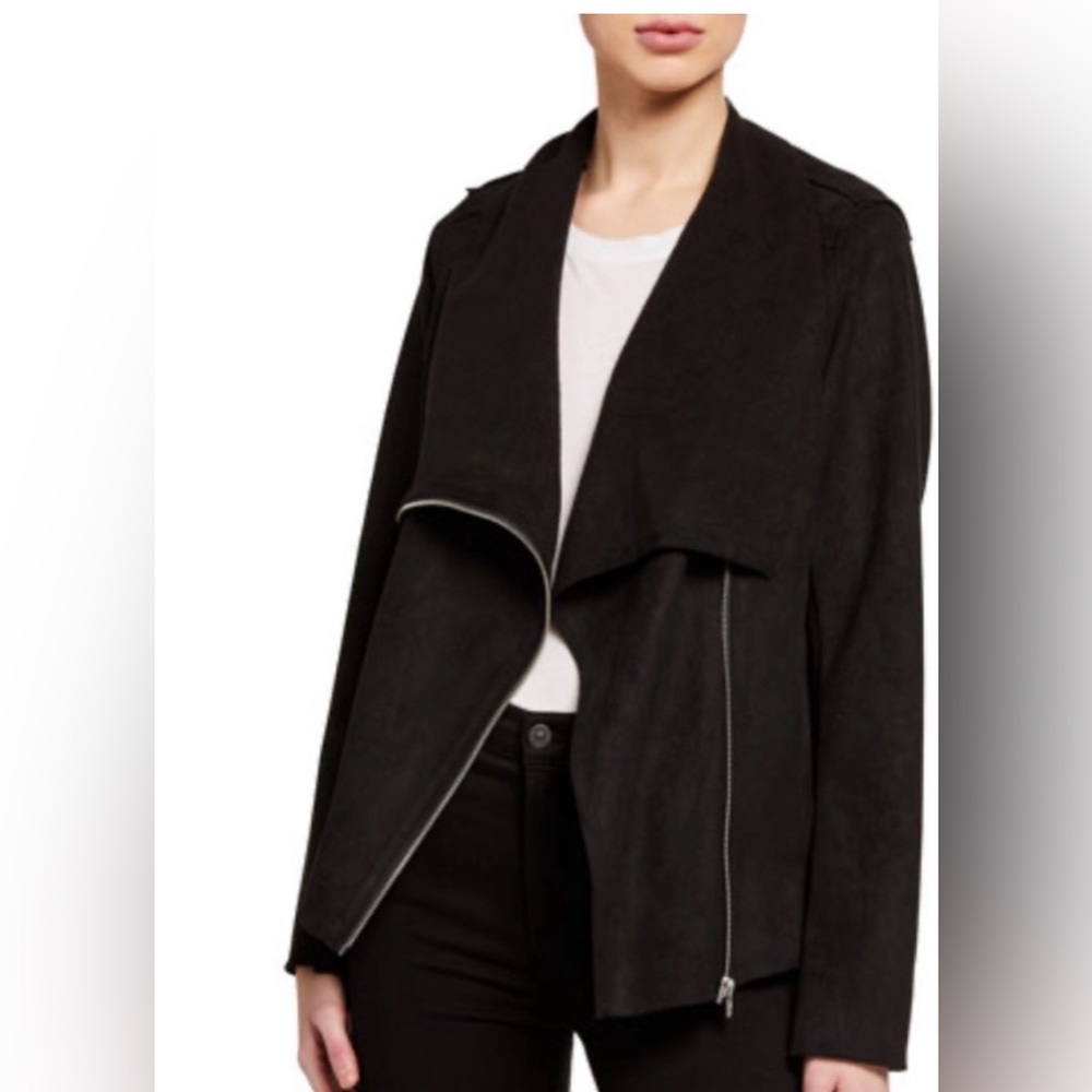 Draped Faux Suede Jacket Bagatelle Size Small. Very Loved‎ Jacket